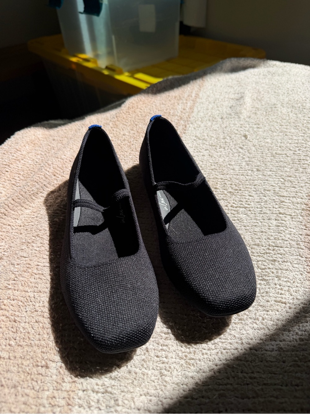 Rothy’s The Max Square Mary Jane in Black